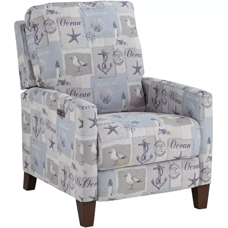 Kensington Hill Gulls Point Sky 27 1/2 Wide Blue 3-Way Power Recliner