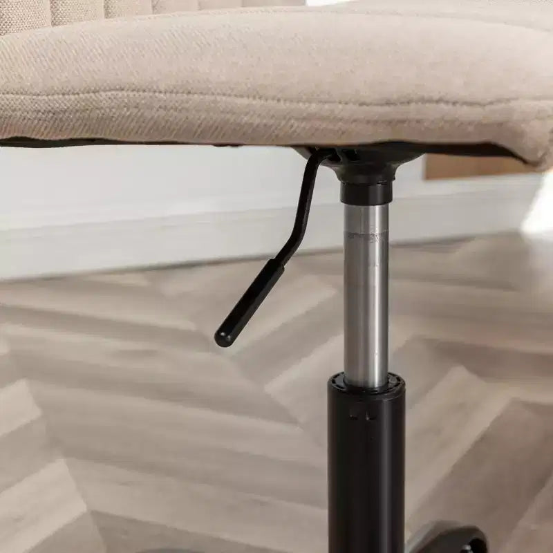 Sedia da ufficio girevole in tessuto, Beige/Blu/Grigio, Senza braccioli, Posti a sedere 1