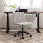 Sedia da ufficio girevole in tessuto, Beige/Blu/Grigio, Senza braccioli, Posti a sedere 1