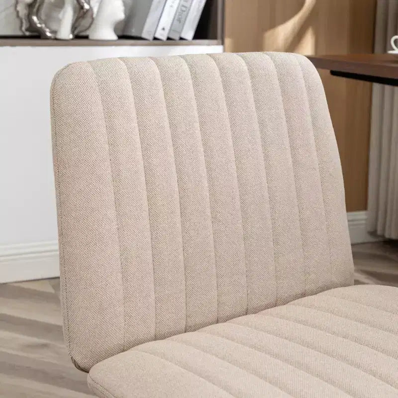 Sedia da ufficio girevole in tessuto, Beige/Blu/Grigio, Senza braccioli, Posti a sedere 1