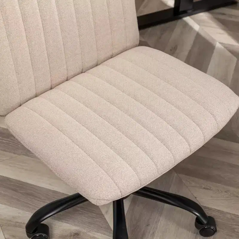 Sedia da ufficio girevole in tessuto, Beige/Blu/Grigio, Senza braccioli, Posti a sedere 1