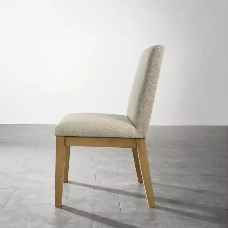 Sedia da pranzo contemporanea imbottita nera/rovere, set da 2