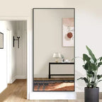 Specchio da pavimento a figura intera Black & Gold, singolo, 71" x 34"