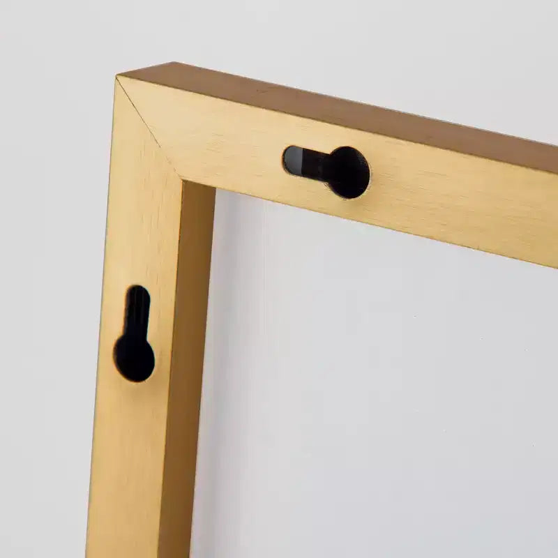 Specchio da pavimento a figura intera Black & Gold, singolo, 71" x 34"