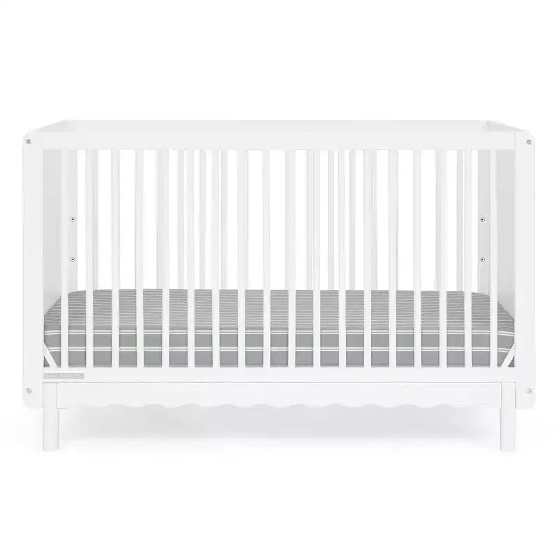 Culla convertibile 4 in 1 Bianca White / Natural Sandstone per 1 bambino