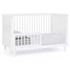 Culla convertibile 4 in 1 Bianca White / Natural Sandstone per 1 bambino