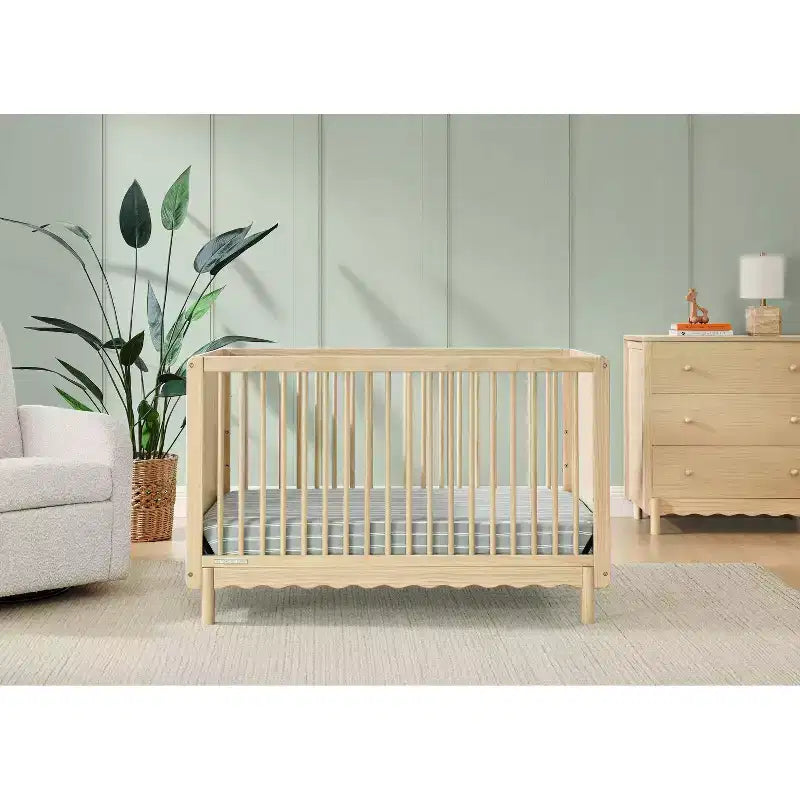 Culla convertibile 4 in 1 Bianca White / Natural Sandstone per 1 bambino