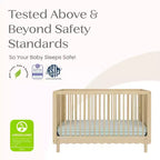 Culla convertibile 4 in 1 Bianca White / Natural Sandstone per 1 bambino
