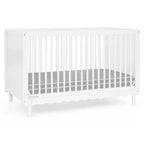 Culla convertibile 4 in 1 Bianca White / Natural Sandstone per 1 bambino
