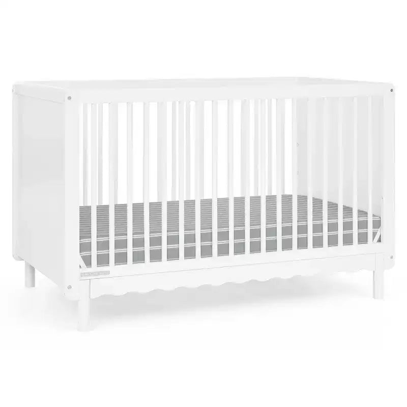 Culla convertibile 4 in 1 Bianca White / Natural Sandstone per 1 bambino