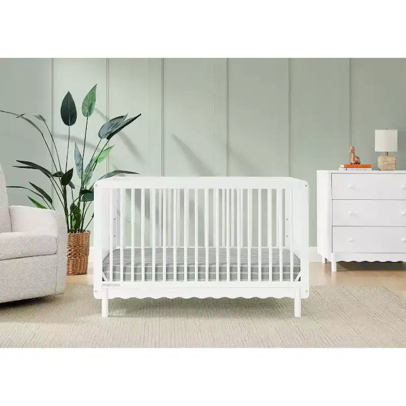 Culla convertibile 4 in 1 Bianca White / Natural Sandstone per 1 bambino