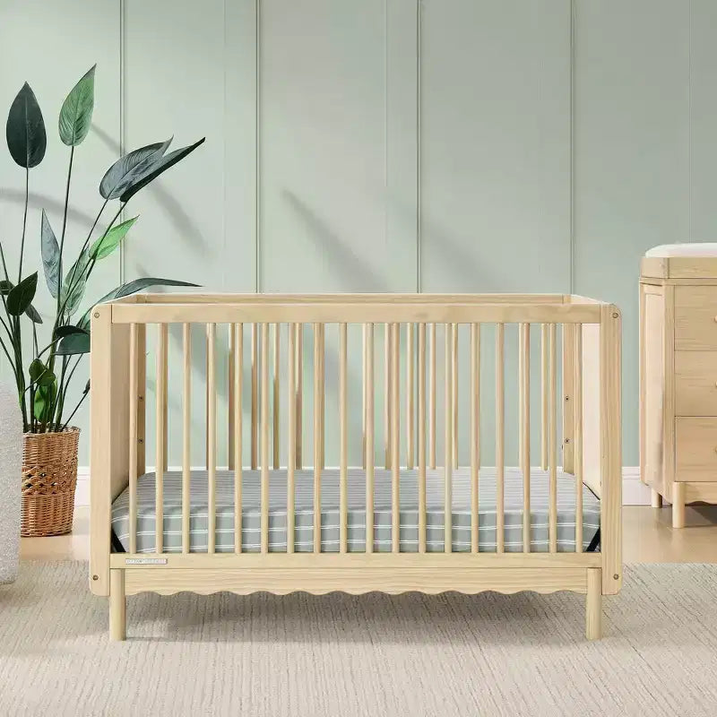Culla convertibile 4 in 1 Bianca White / Natural Sandstone per 1 bambino