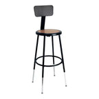 Hampden Furnishings 25-33" Felix Collection Steel Counter Height Barstool with Backrest