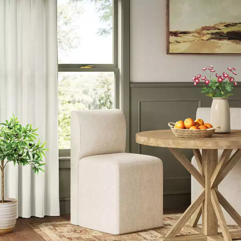 Sedia da pranzo senza braccioli imbottita multicolore, 1 posto