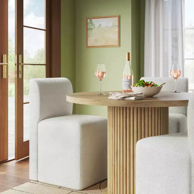 Sedia da pranzo senza braccioli imbottita multicolore, 1 posto