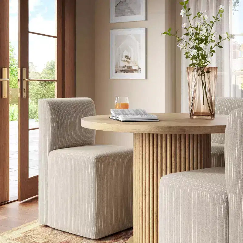 Sedia da pranzo senza braccioli imbottita multicolore, 1 posto