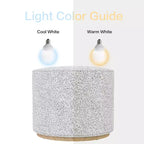 Pouf rotondo Cloud con base in legno – Crema / Crema e Grigio, 1 posto