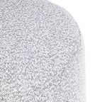 Pouf rotondo Cloud con base in legno – Crema / Crema e Grigio, 1 posto