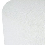 Pouf rotondo Cloud con base in legno – Crema / Crema e Grigio, 1 posto